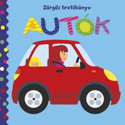 Zörgős textilkönyv - Autók